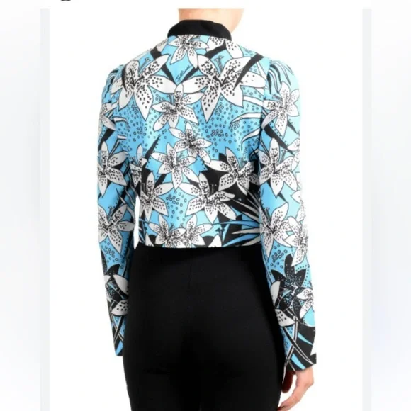 Roberto Cavalli - Just Cavalli "Class" Leaf Print Bomber Size: IT 40(US 4/6) - Picture 2 of 11
